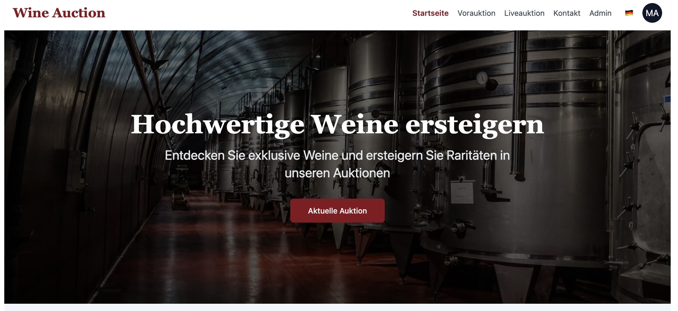Auktionswerk Screenshot